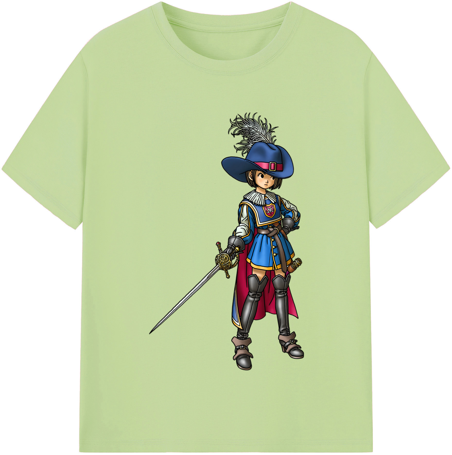 （画像用） ドラゴンクエスト Doragon Kuesuto Dragon Quest 綿100％半袖Tシャツ（フロントプリント）